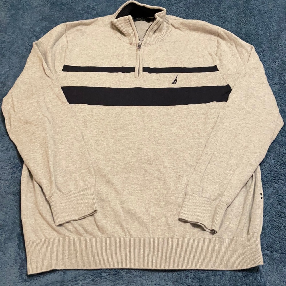 Men’s Nautica quarter zip up sweater